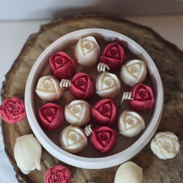 Svece Tulpes ar ķirša aromātu