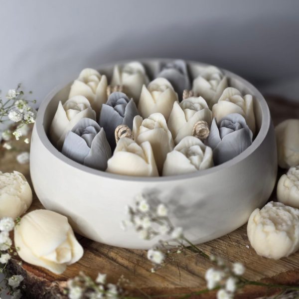 Svece Tulpe ar saldās kafijas aromātu