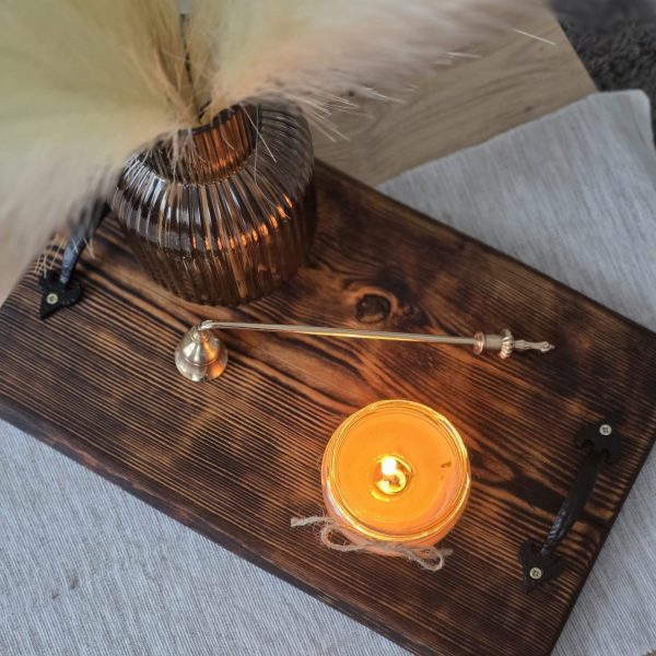 🔥 Roku darbs dedzināts koka dēlītis ar rokturiem vidējais 🔥