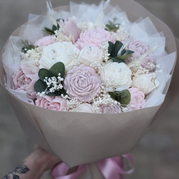 Sveču pušķis bez aromāta